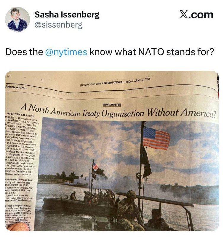 The New York Times допустила ошибку в расшифровке аббревиатуры НАТО