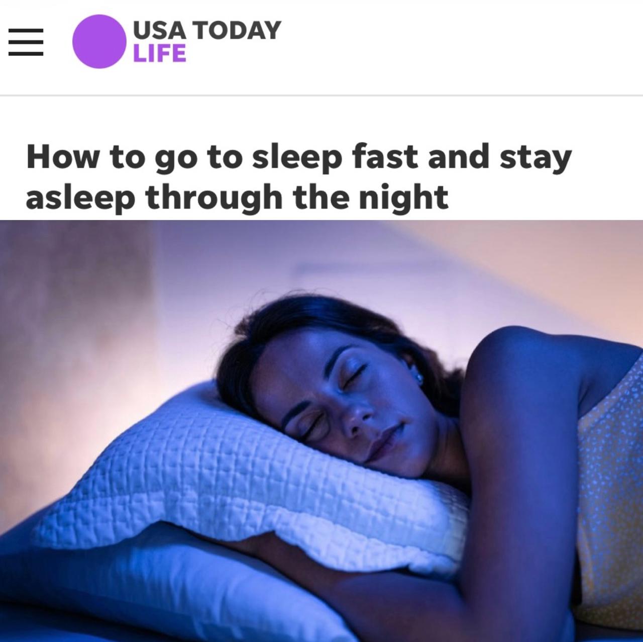 Как быстро заснуть: советы по улучшению сна