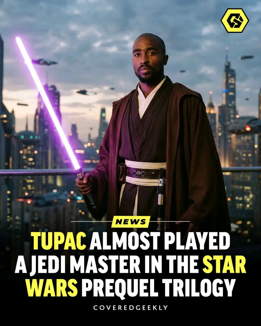 Тупак Шакур мог сыграть джедая в «Звездных войнах»