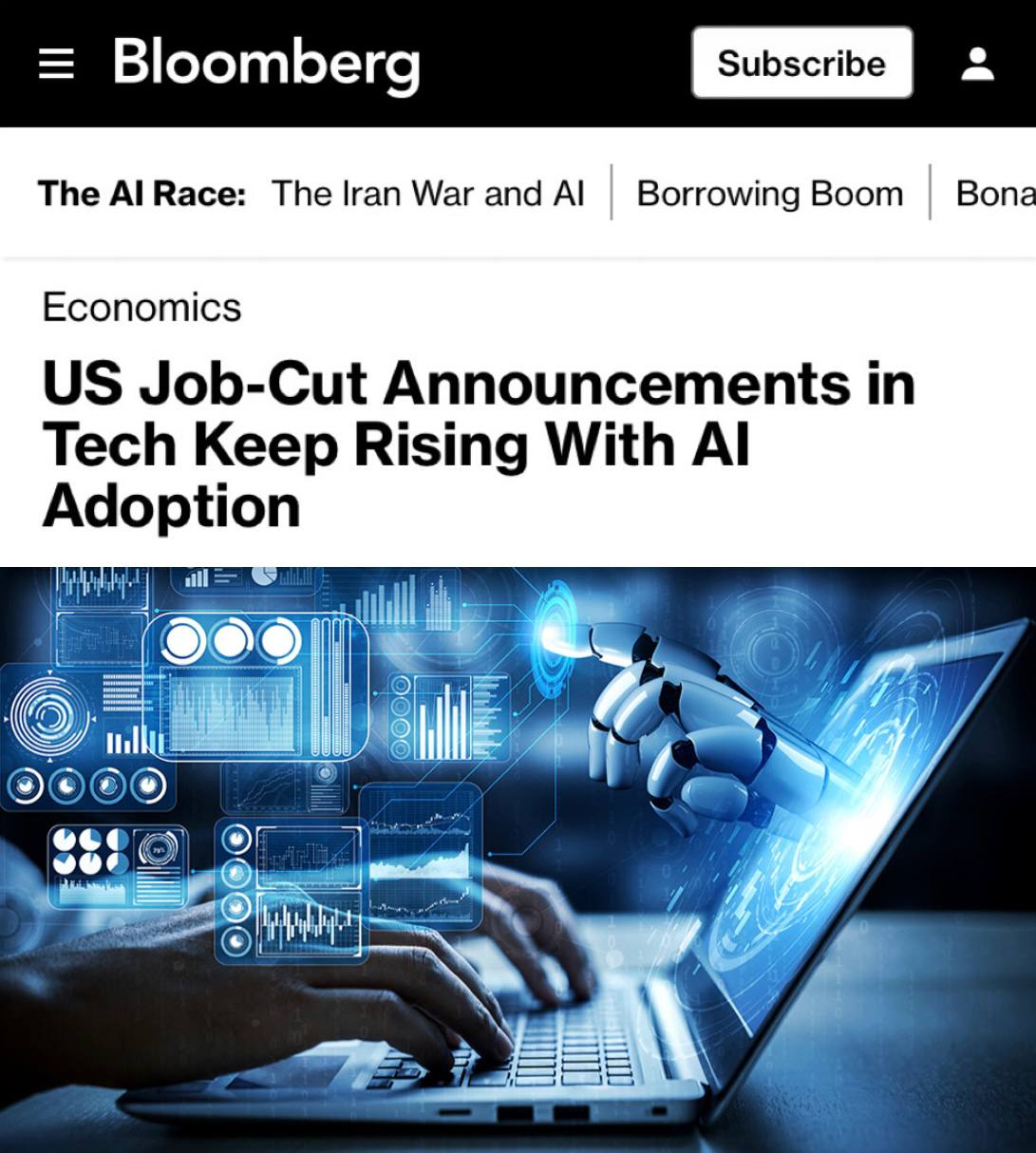 ИИ вытесняет людей: в США массовые увольнения в IT-секторе