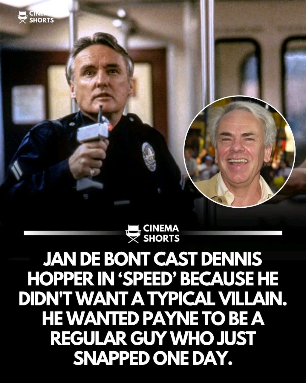 Ян де Бонт выбрал Денниса Хоппера для «Скорости» из-за образа «обычного парня»