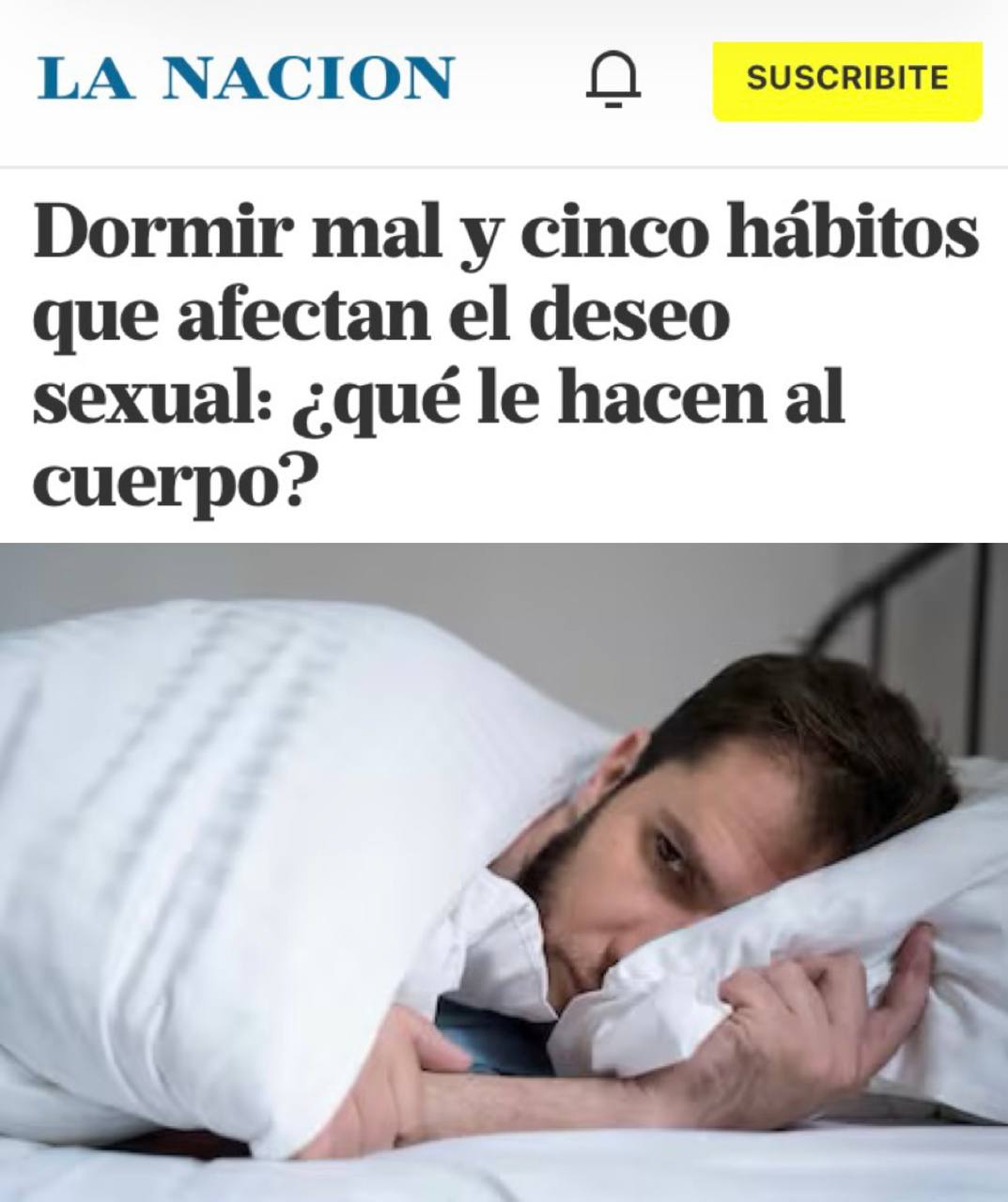 Хроническое недосыпание может привести к импотенции