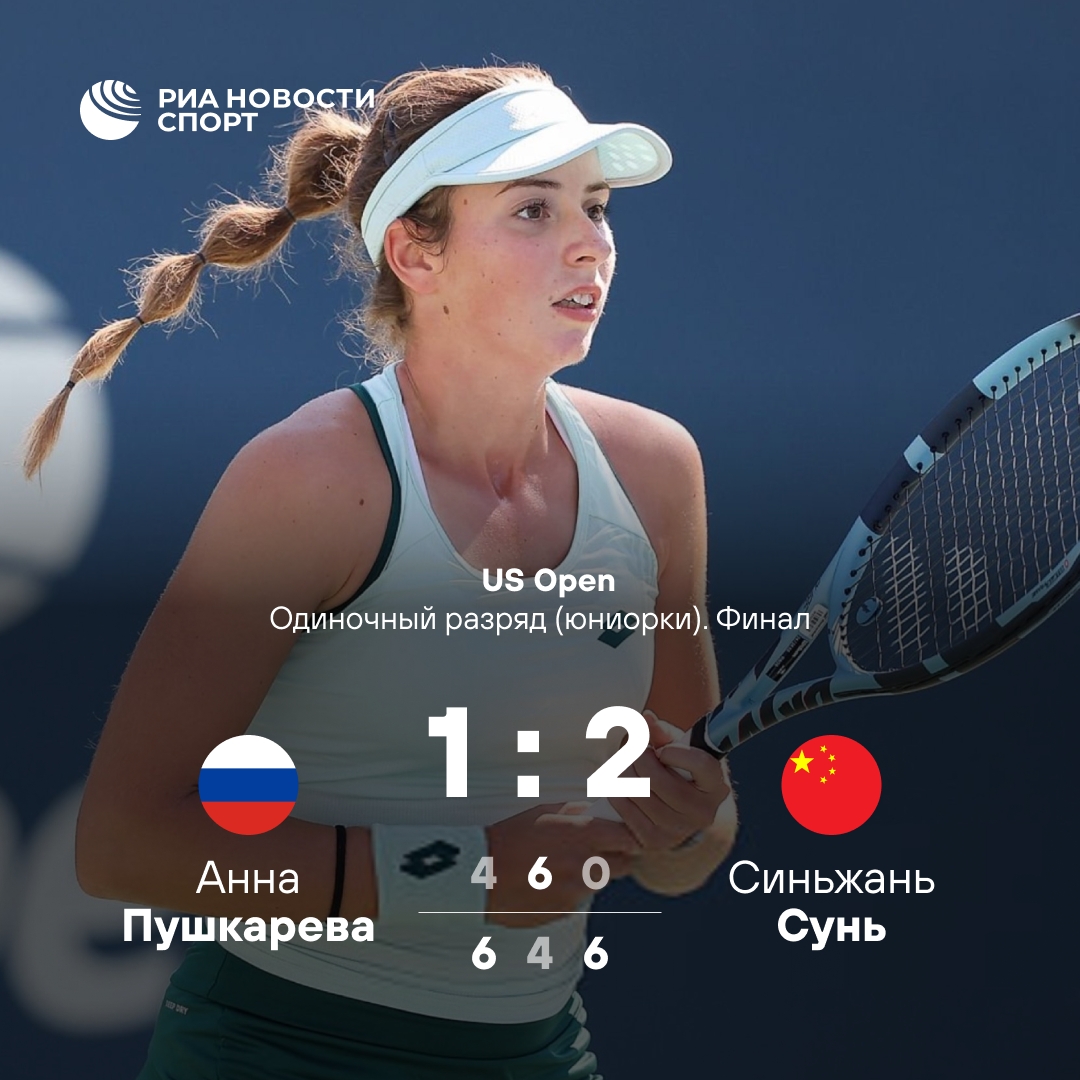 Пушкарева уступила Синьжань в финале юниорского US Open