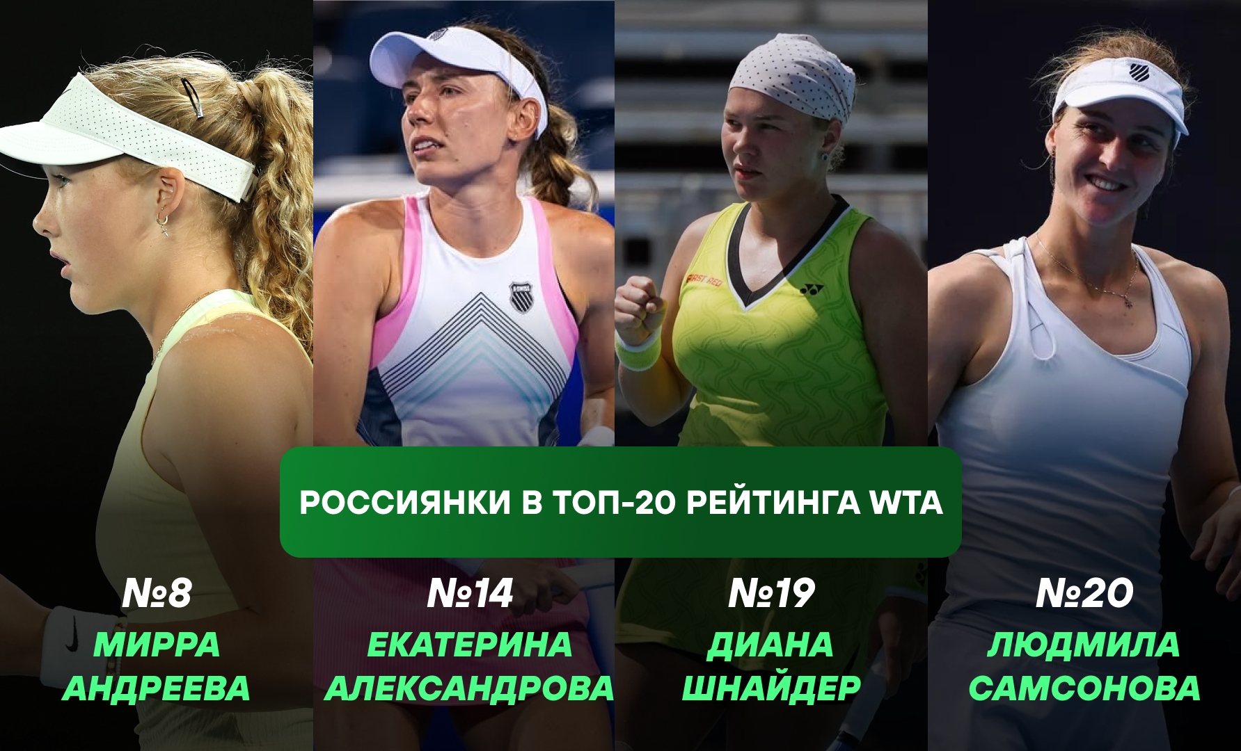 Мирра Андреева вошла в топ-8 мирового рейтинга WTA