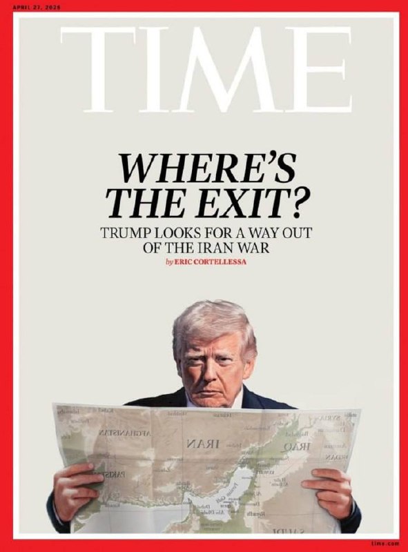 Трамп на обложке Time с картой Ирана: поиск выхода из конфликта