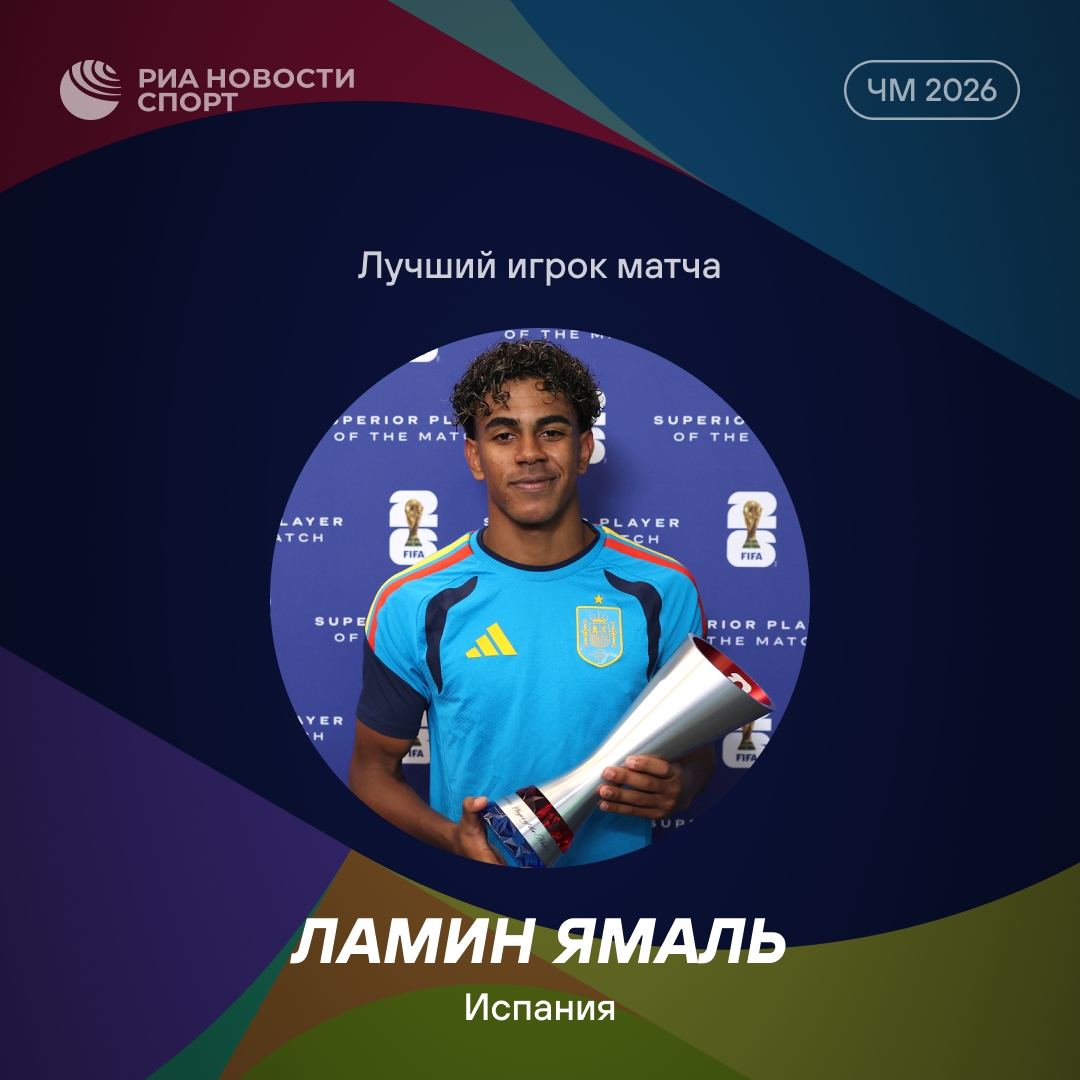 Ламин Ямаль признан лучшим игроком матча Испания — Бельгия
