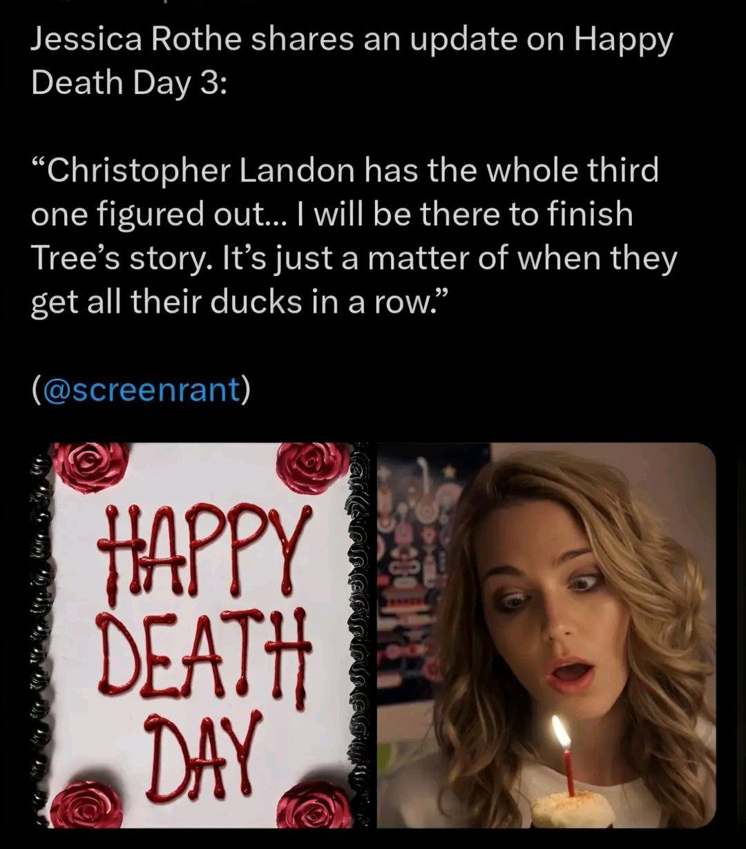 Третья часть «Счастливого дня смерти» в разработке