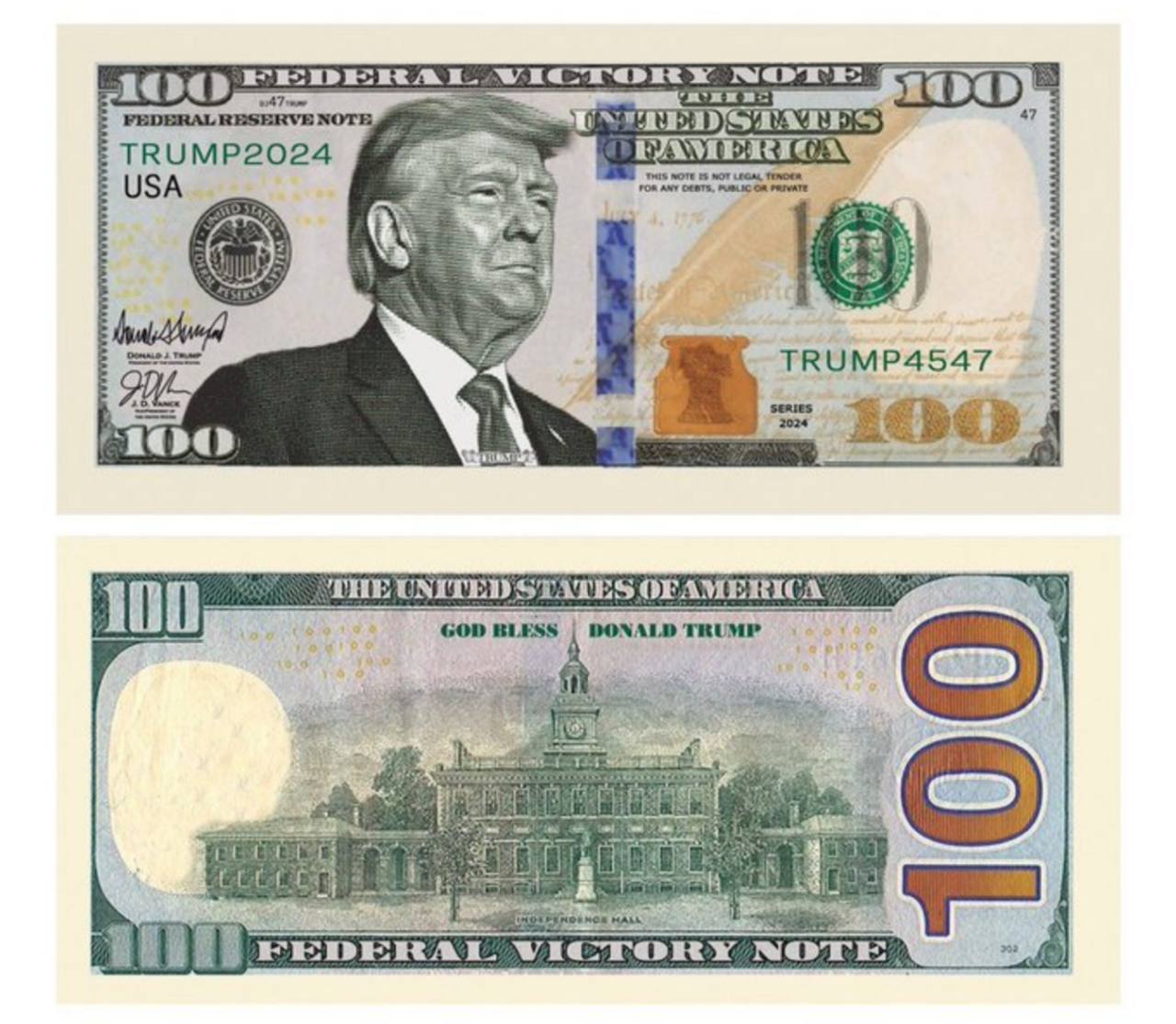 Подпись Трампа появится на 100-долларовых банкнотах