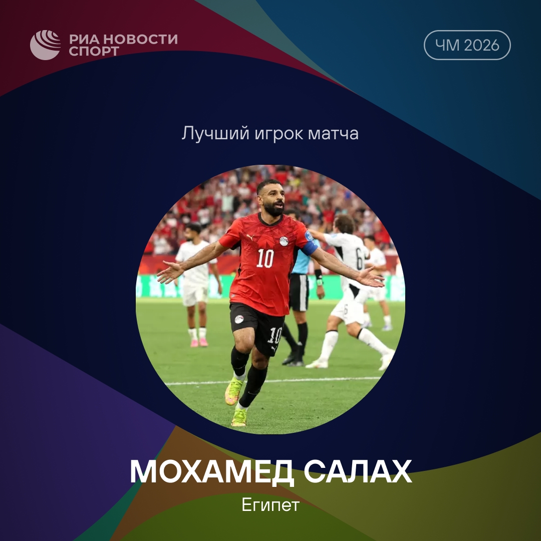 Мохамед Салах признан лучшим игроком матча Египет — Новая Зеландия