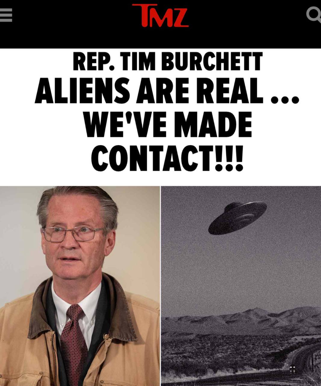 Конгрессмен Берчетт: инопланетяне уже были на Земле