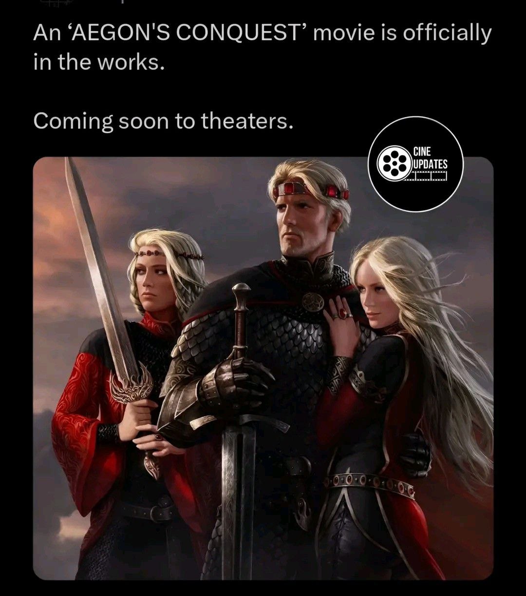 Warner Bros. запускает фильм «Игра престолов: Завоевание Эйгона»