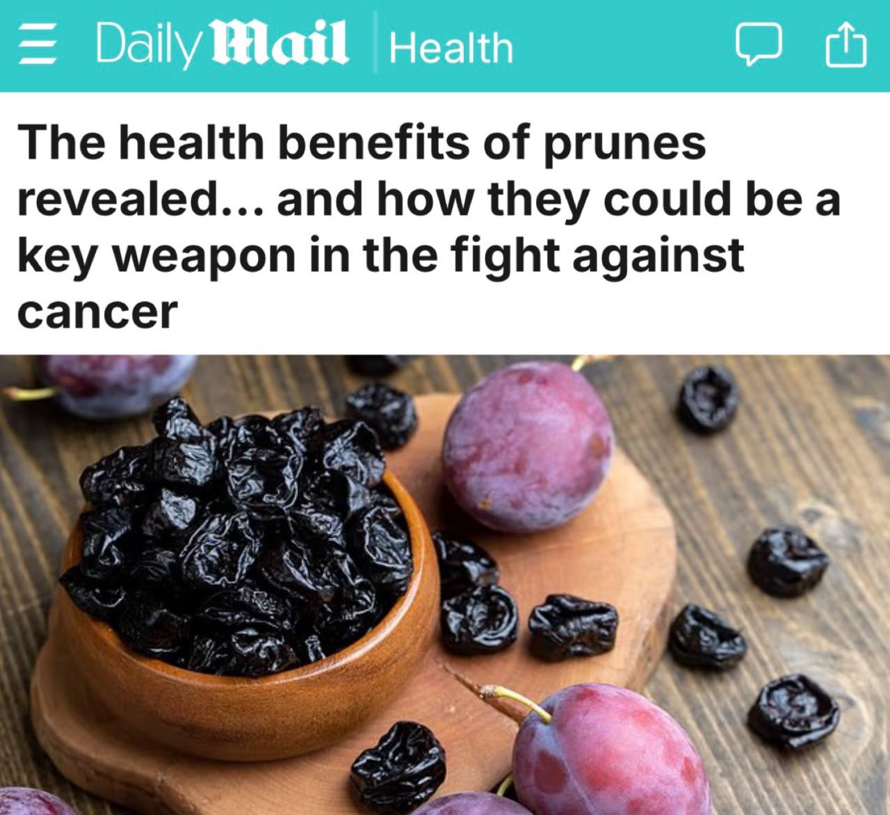 Чернослив и сливы оказались эффективнее лекарств против рака