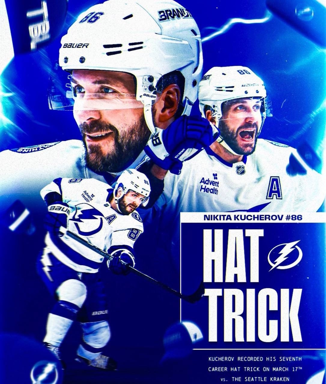 Кучеров стал первой звездой дня в НХЛ