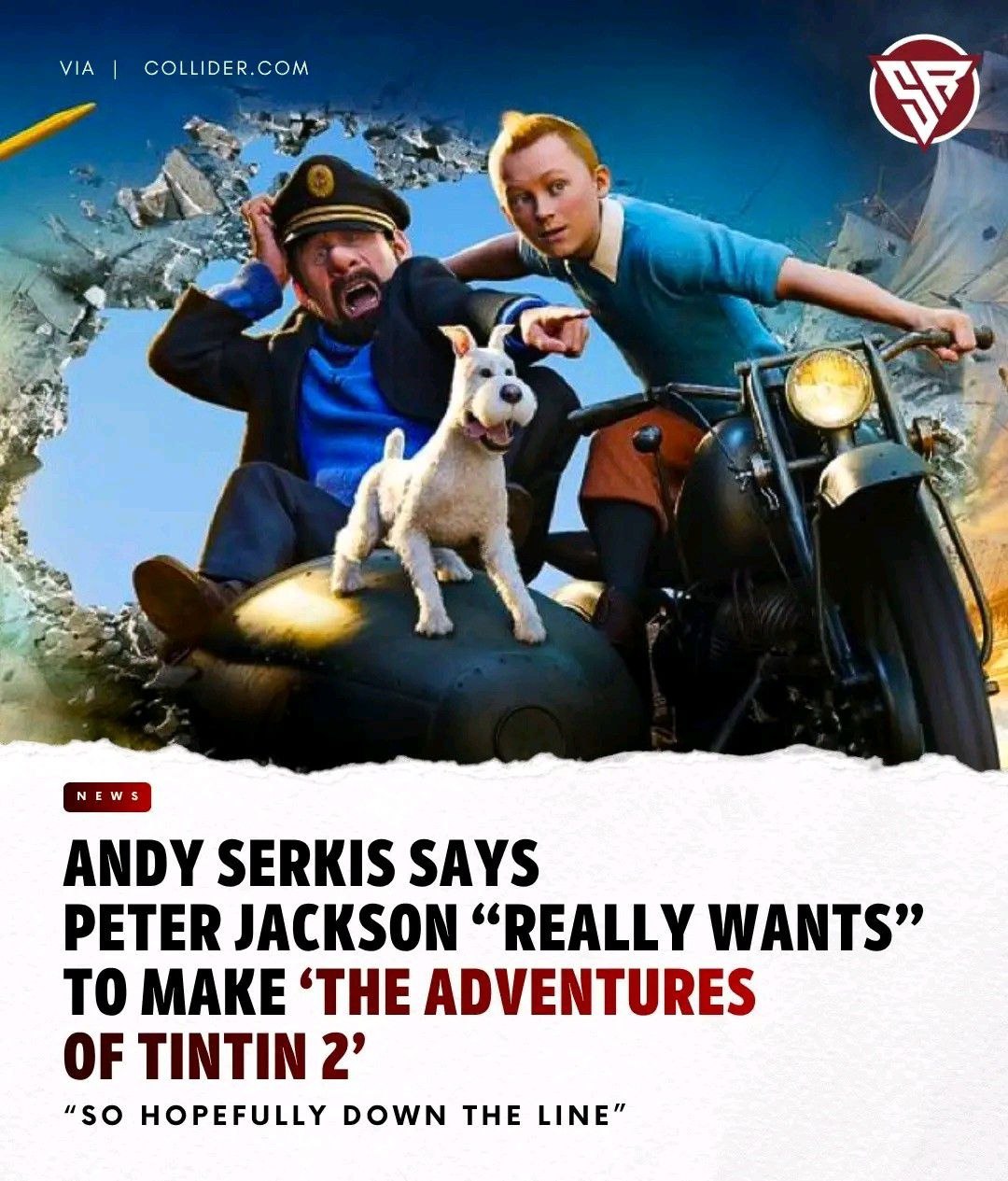 Питер Джексон по-прежнему хочет снять сиквел «Приключений Тинтина»