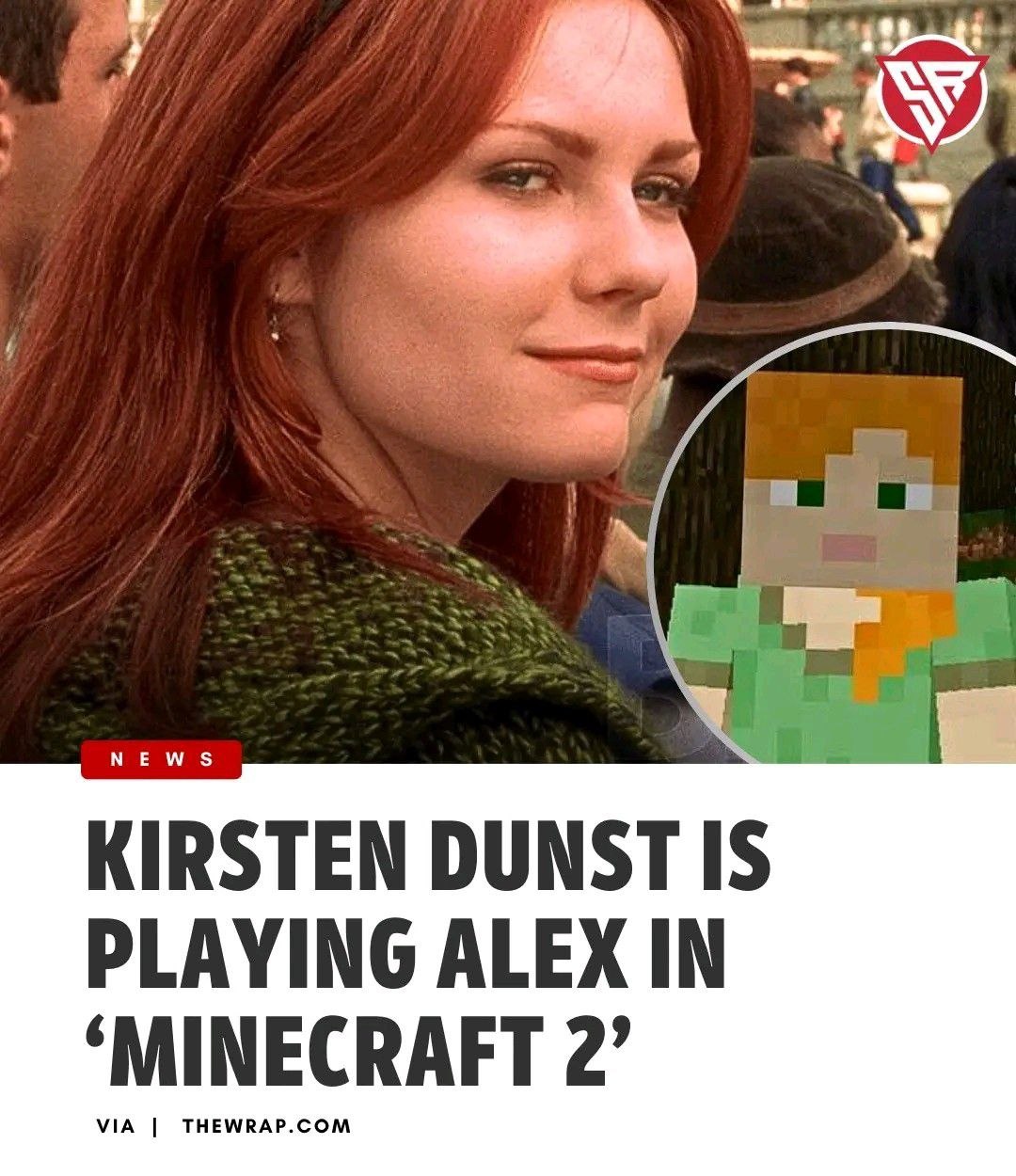 Кирстен Данст сыграет Алекс в сиквеле «Майнкрафт в кино»