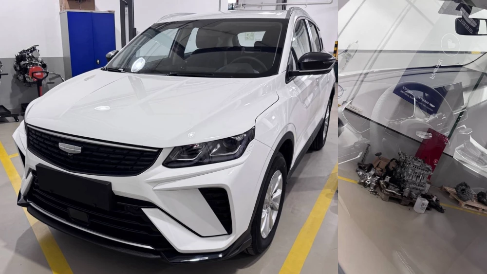 Geely Coolray с атмосферным двигателем замечен в РФ: планов на продажи нет