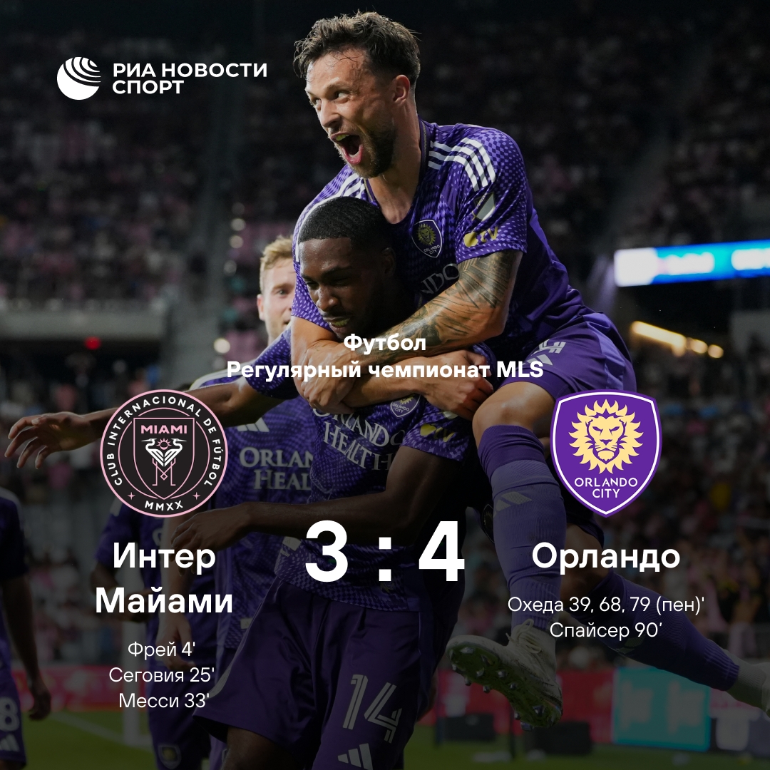 «Интер Майами» уступил «Орландо» в матче MLS