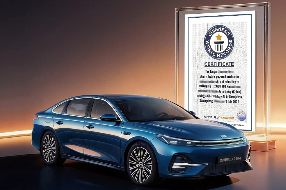 Geely Galaxy A7 EM проехал более 2600 км на одном баке и установил рекорд Гиннесса