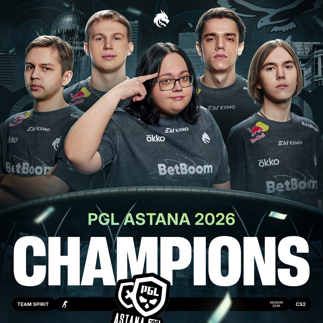 Team Spirit из России стала чемпионом PGL Astana 2026 по CS2