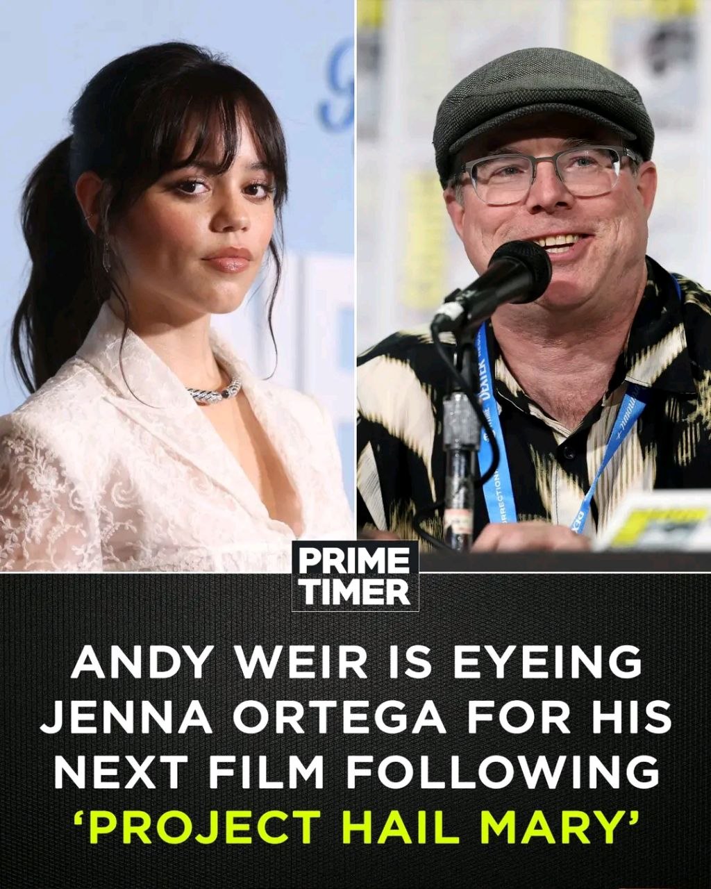 Энди Вейер видит Дженну Ортегу в роли героини "Артемиды"