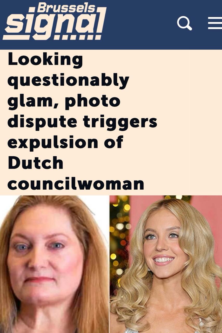 Голландскую советницу исключили из партии за отфотошопленное фото
